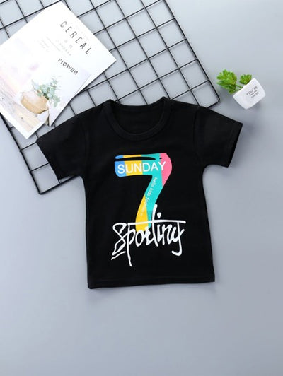 Toddler Boys 7 Graphic Tee SD
