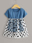 Toddler Girls Polka Dot Mesh Dress SD