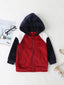 Baby Boys Colorblock Zipper Plush Jacket SD