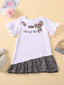 Baby Girl Leopard Print Patched Dress SD