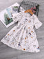 Toddler Girls Floral Print Dress SD
