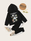 Toddler Girls Graphic Hoodie & Panel Pants SD