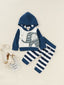 Toddler Boys Elephant Graphic Hoodie & Striped PJs SD