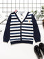 Toddler Boys Solid Arms Striped Sweatshirt SD