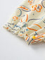 Baby Girl Double Bow Ruffle Plants Print Romper SD