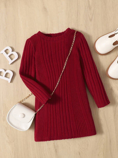 Baby Ribbed Knit Tee Dress SD