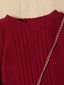 Baby Ribbed Knit Tee Dress SD