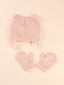 1pair Baby Solid Gloves & 1pc Hat SD
