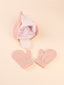 1pair Baby Solid Gloves & 1pc Hat SD