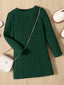 Baby Ribbed Knit Tee Dress SD