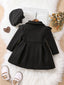 Baby Ruffle Trim Double Breasted Coat & Hat SD