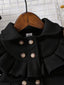 Baby Ruffle Trim Double Breasted Coat & Hat SD