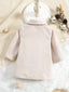 Baby Double Breasted Fold Pleated Peter Pan Collar Coat SD