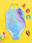 Girls Fish Scales One Piece Swimsuit SD