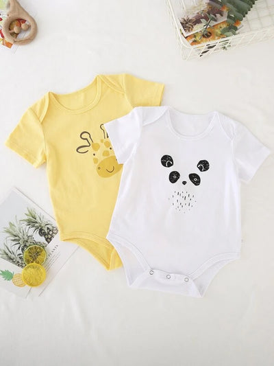 Baby Unisex 2pack Cartoon Graphic Bodysuit SD