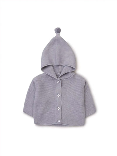 Toddler Boys Pom Pom Hooded Cardigan SD