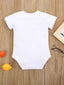 Baby Girl Heart And Slogan Graphic Tee Bodysuit SD