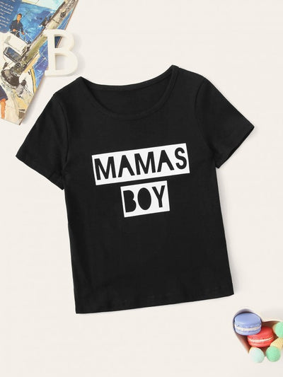 Toddlers Boys Mama Boy Graphic Tee SD